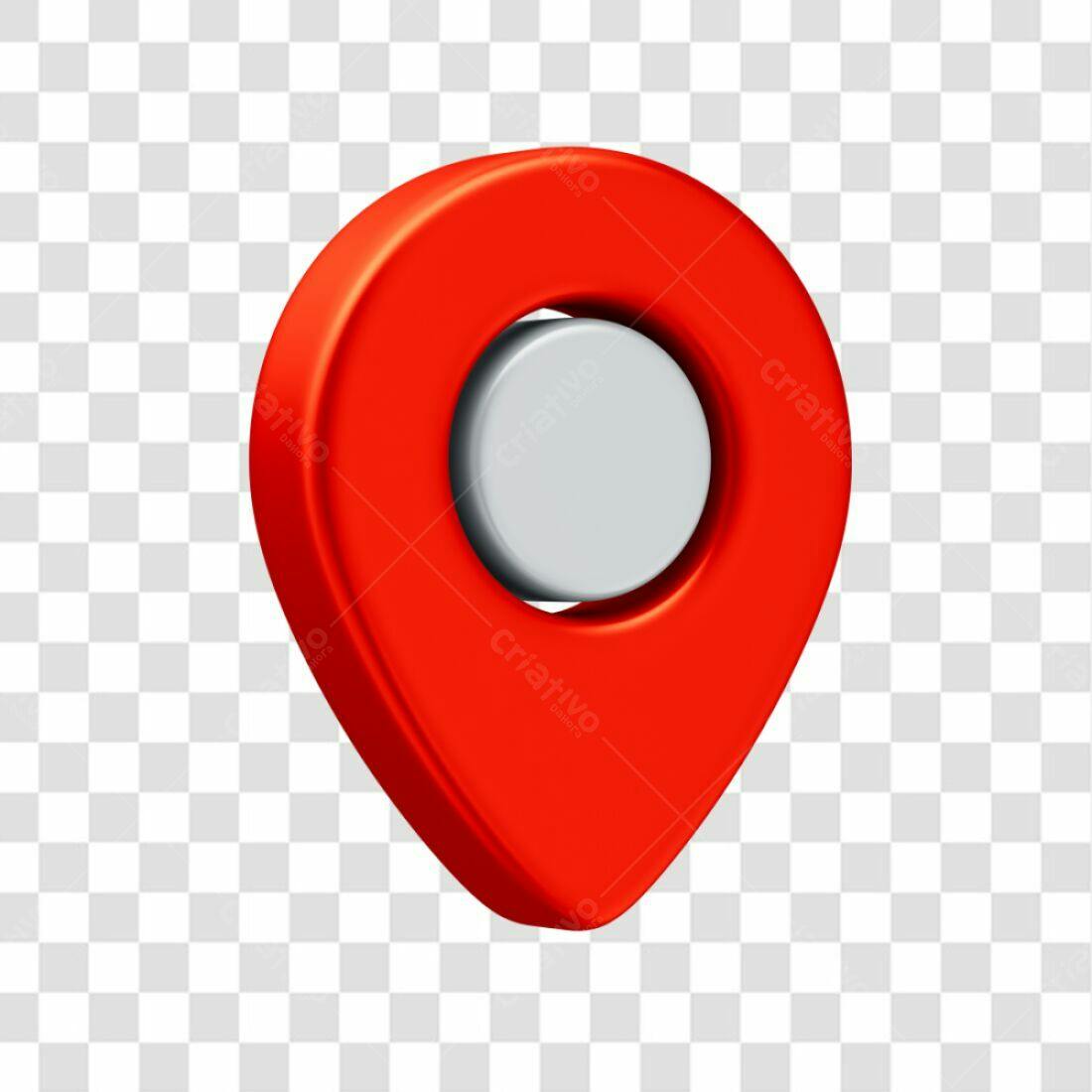 Icone de localização vermelho PNG com fundo transparente