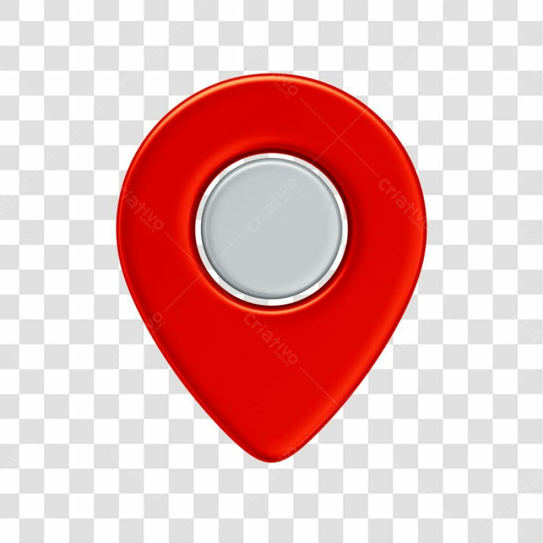 Icone de localização vermelho PNG com fundo transparente