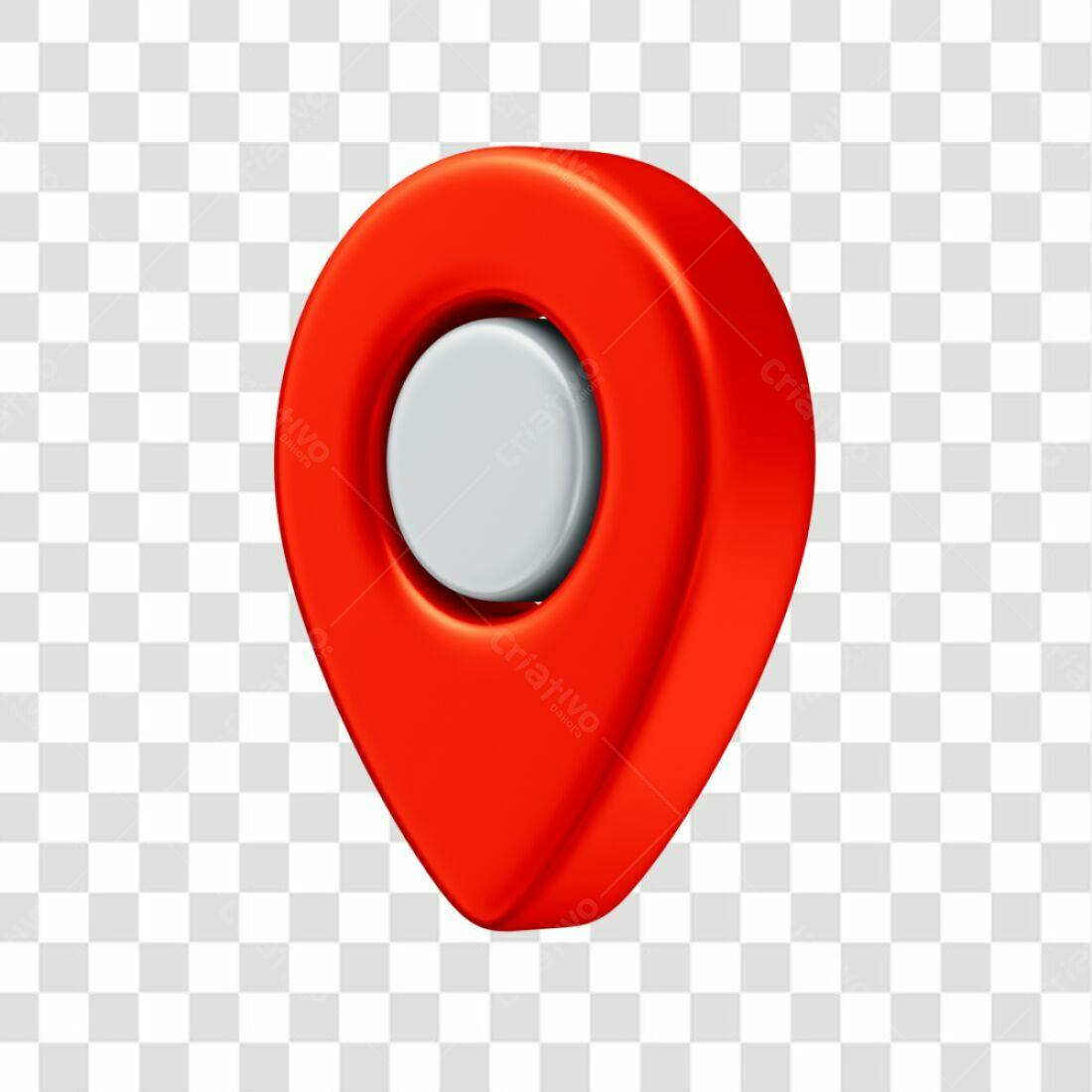 Icone de localização vermelho PNG com fundo transparente