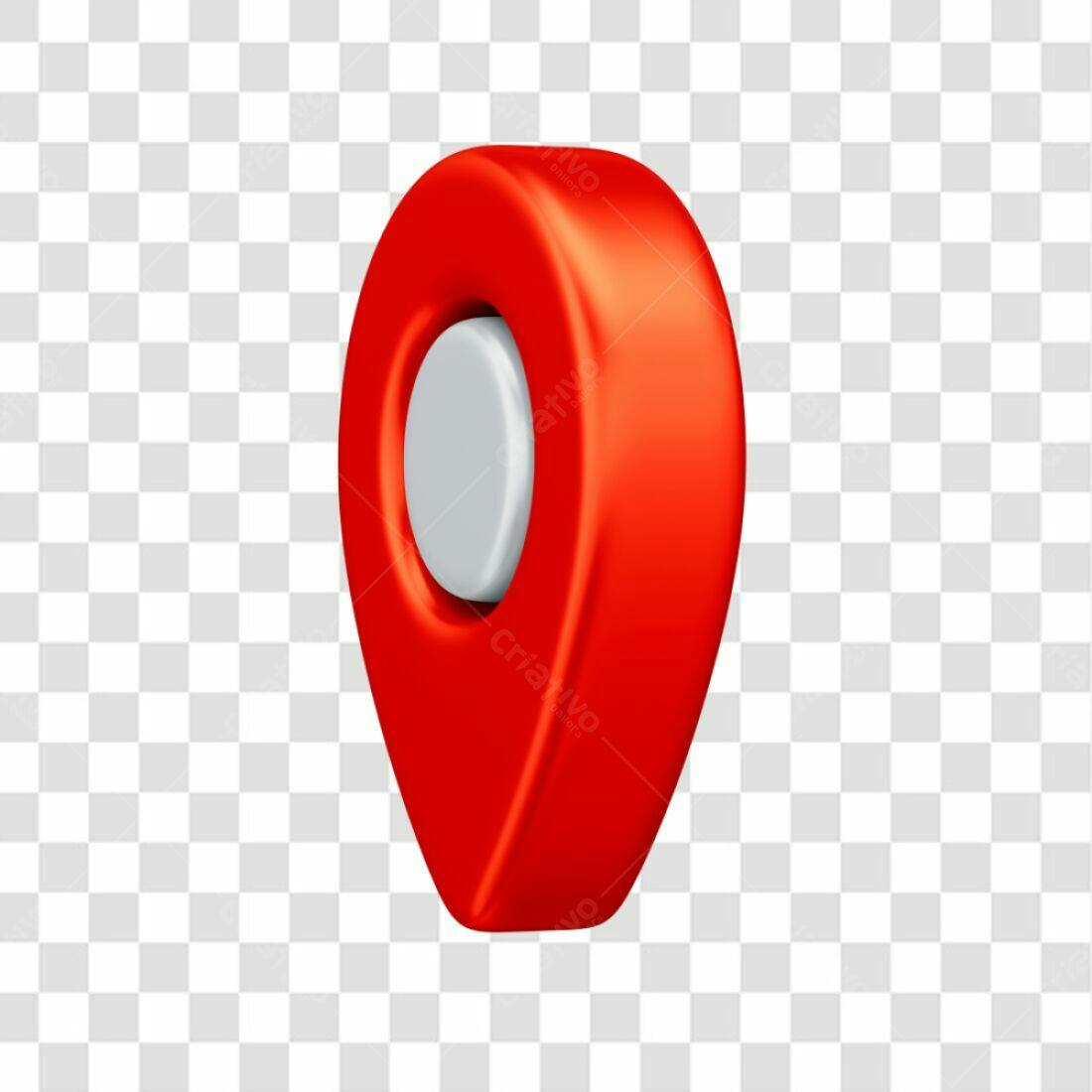 Icone de localização vermelho PNG com fundo transparente
