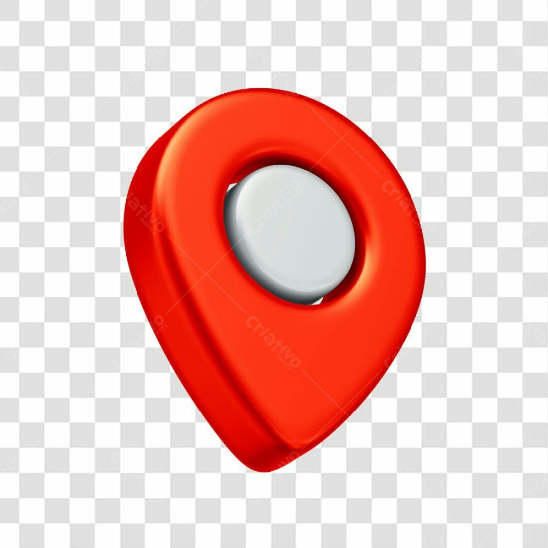 Icone Mapa Localização Vermelho PNG com fundo transparente