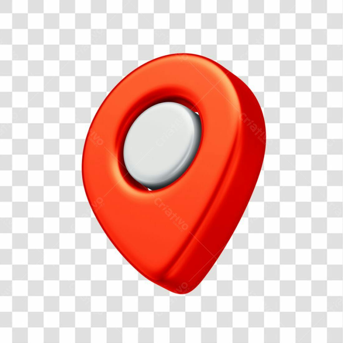 Icone Marcador de Localização Vermelho PNG com fundo transparente