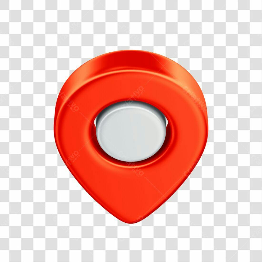 Icone Localização Vermelha PNG com fundo transparente