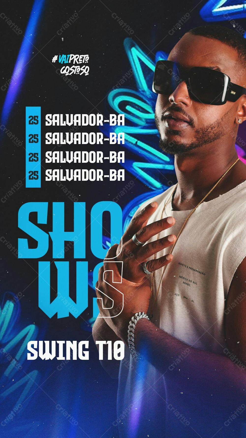 78   Agenda De Shows Swing Do T 10 Stories Psd Editável