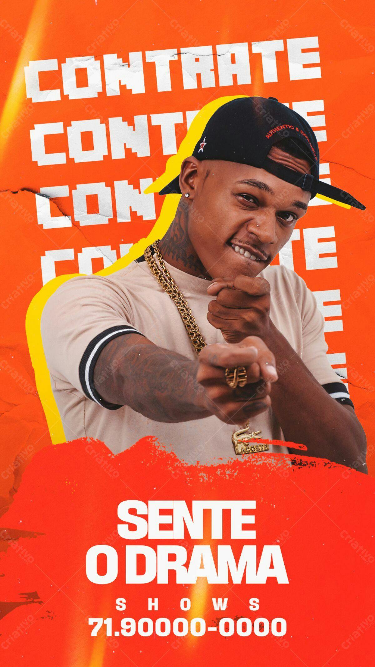 Flyer para Show de Música PSD Editável