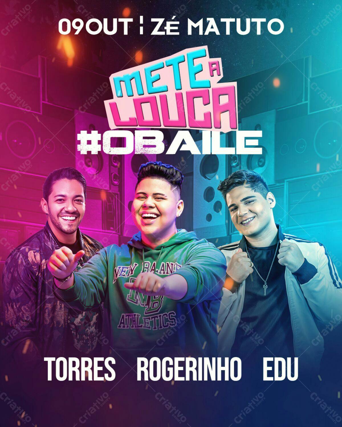 Flyer Festa "Mete a Louca" PSD Editável