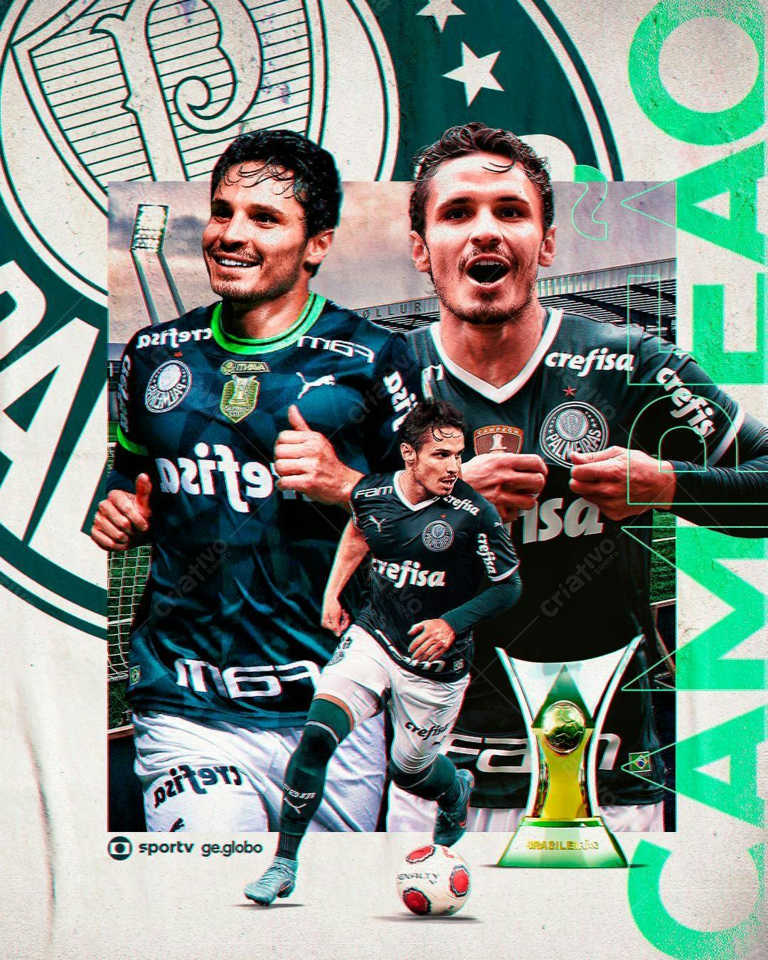 Poster Campeão Brasileiro PSD Editável