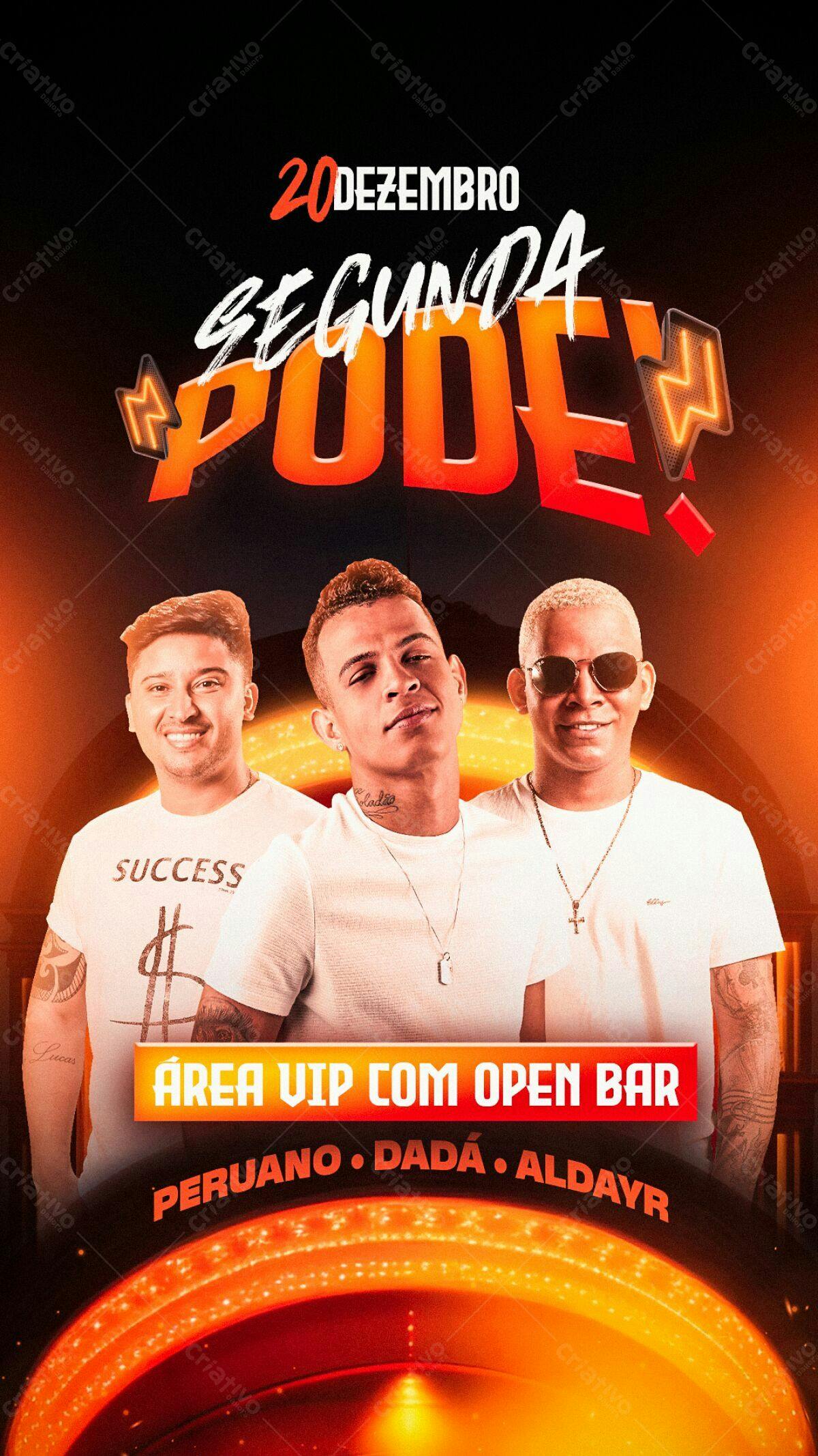 Flyer Festa Segunda do Poder PSD Editável