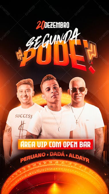 112 flyer de evento segunda pode peruano dadá e aldayr playboy stories psd editável