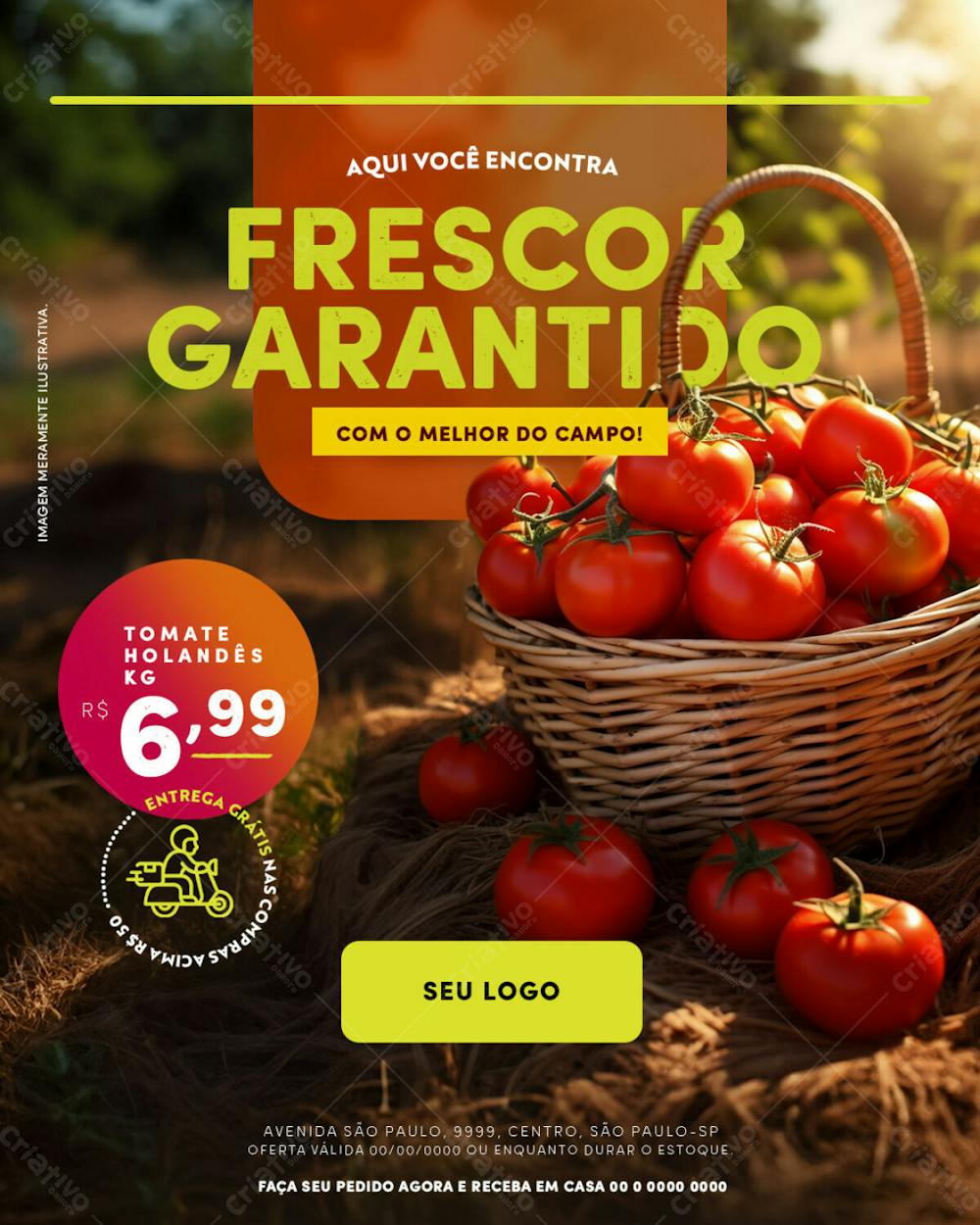 Feed Hortifrutti Frescor Garantido Tomate Psd