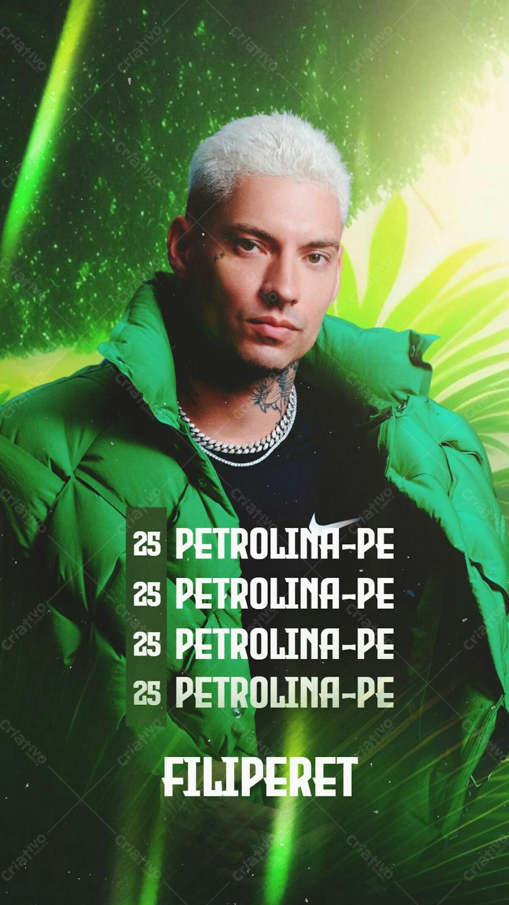 124   Agenda De Shows Filipe Ret Stories Psd Editável