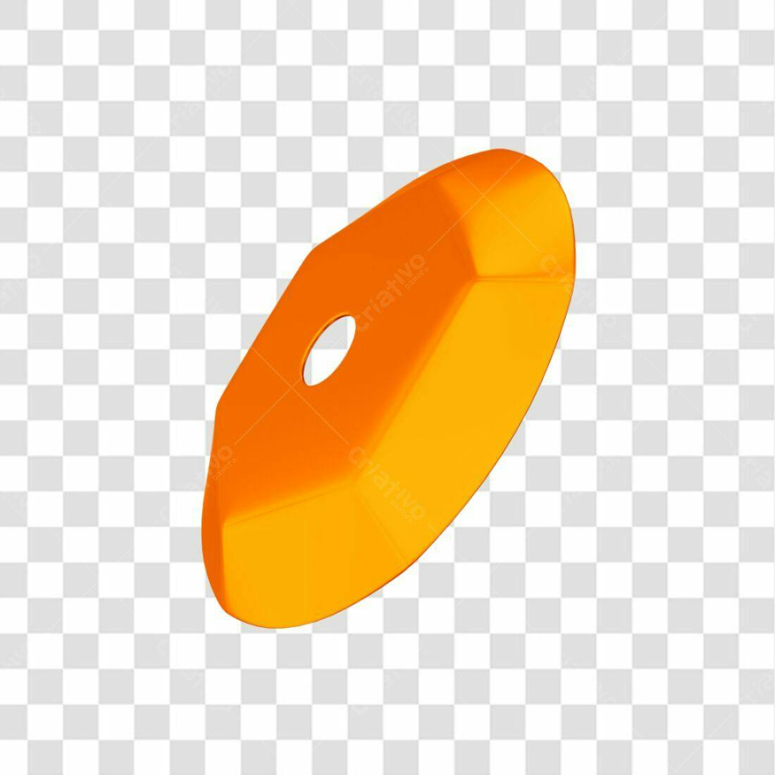 Ícone Abstrato Laranja PNG com fundo transparente