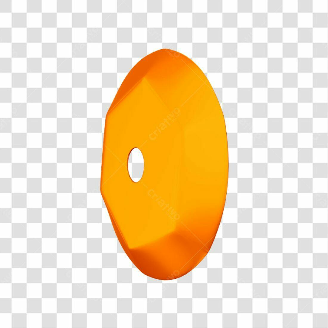 Icone abstrato laranja PNG com fundo transparente
