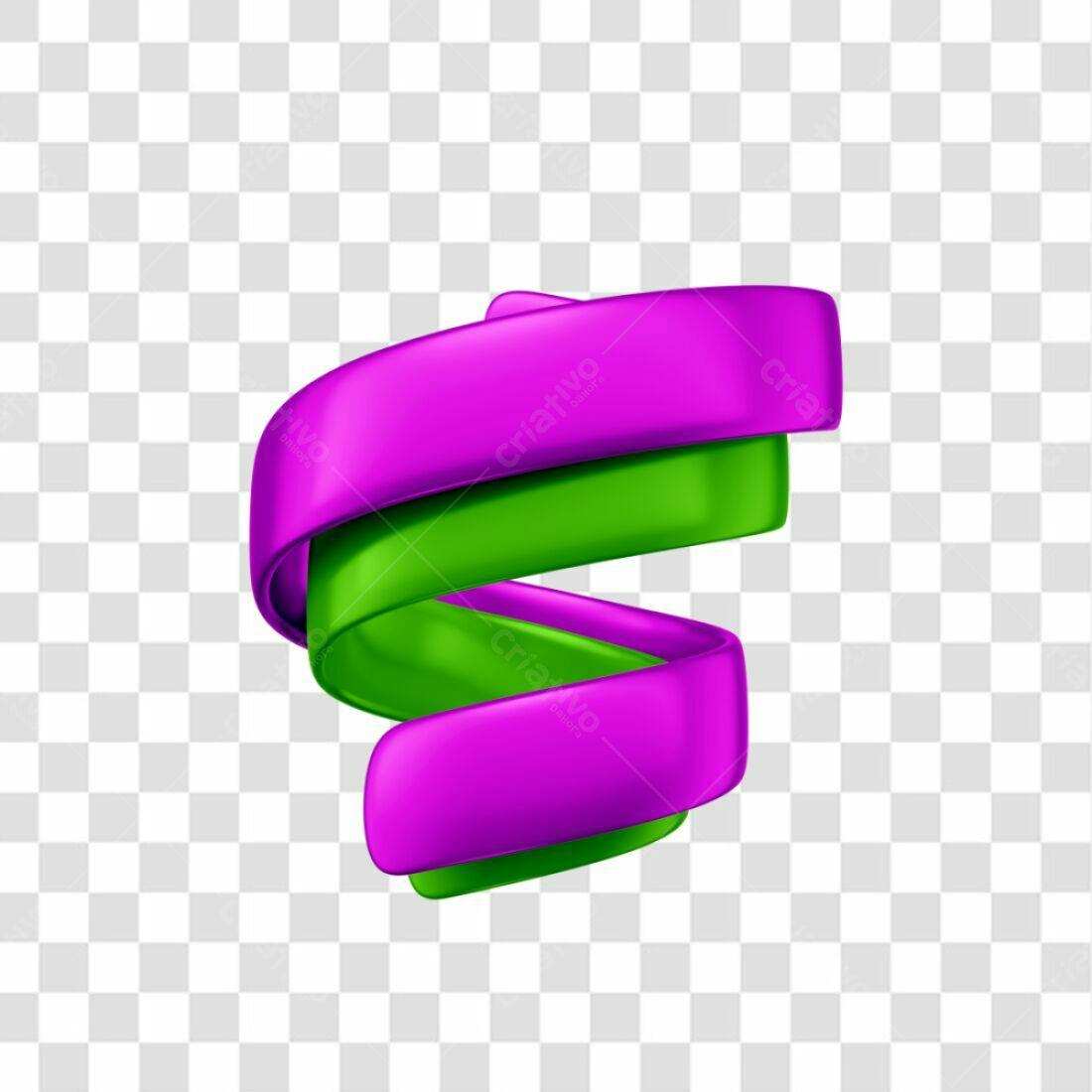Icone espiral roxo e verde PNG com fundo transparente