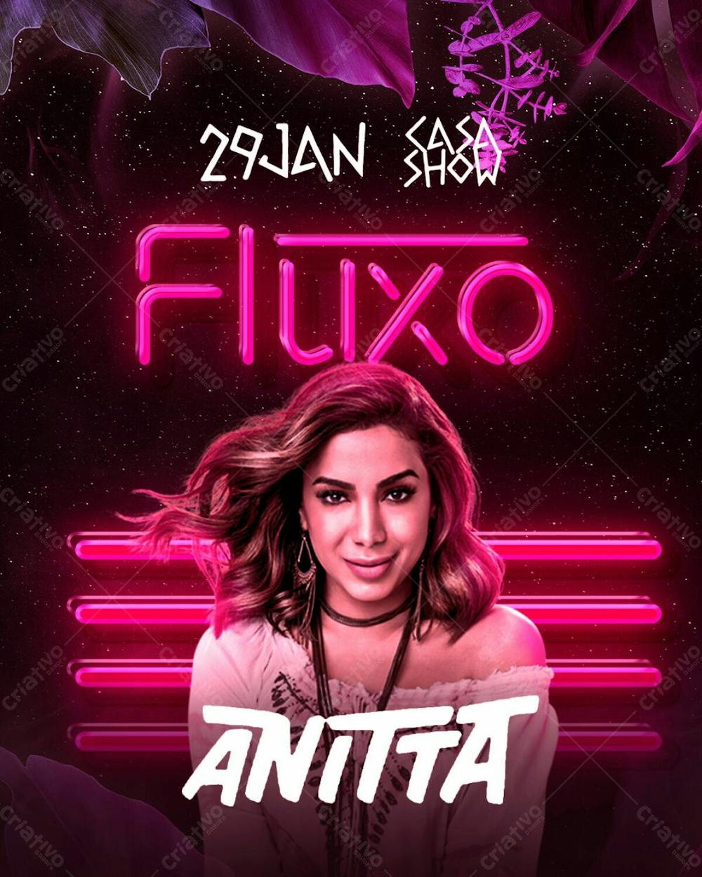 01   Flyer Evento Artista Anitta Funk Feed