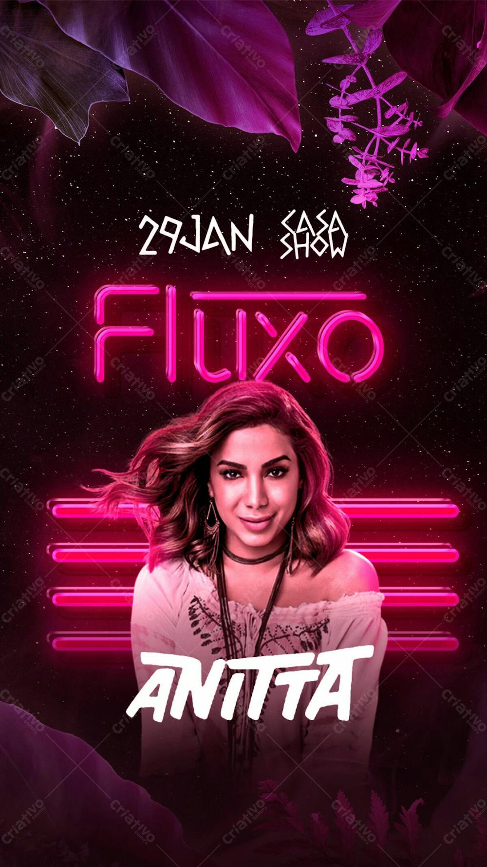 01   Flyer Evento Artista Anitta Funk Stories