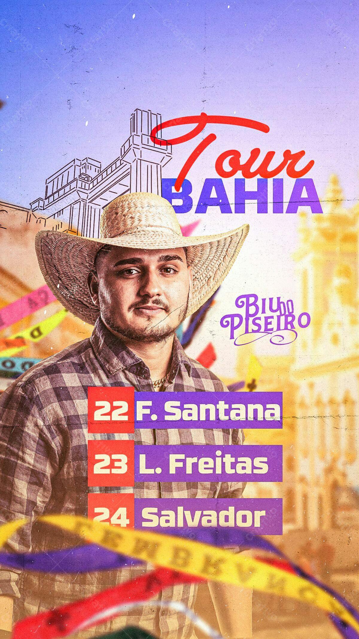 Flyer Tour Bahia PSD Editável
