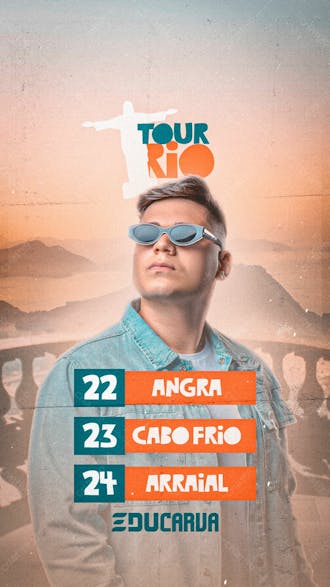 07 flyer artista agenda de shows edu carva tour stories