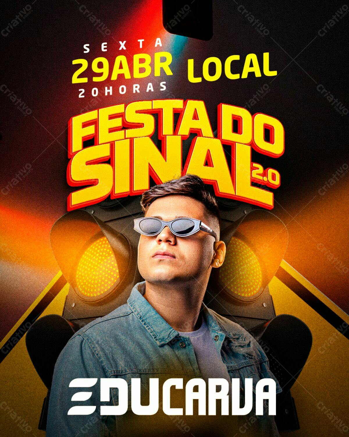 Flyer Festa do Sinal 2.0 PSD Editável
