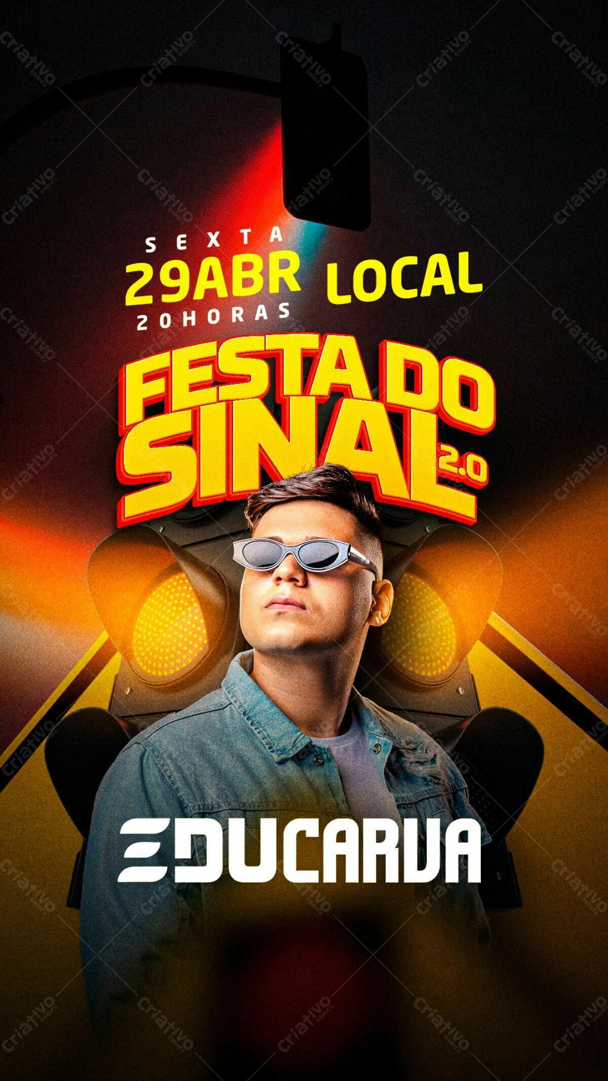 Flyer Festa do Sinal 2.0 PSD Editável