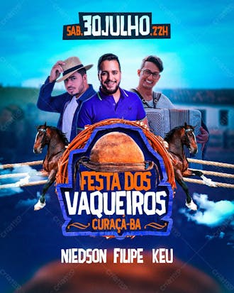 11 flyer evento festa dos vaqueiros feed