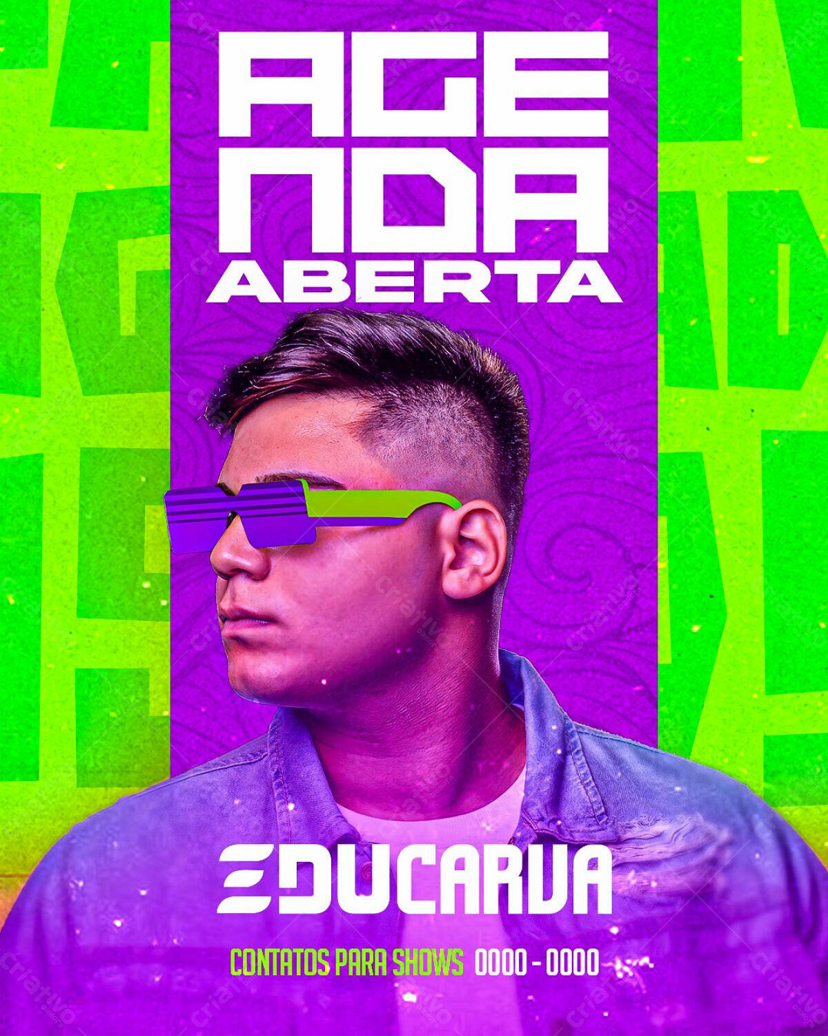 Flyer para Evento Musical PSD Editável