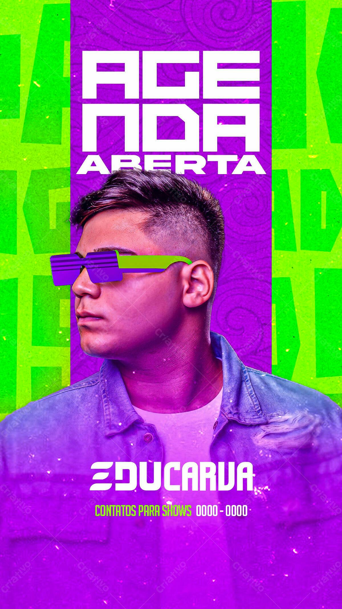Flyer para Evento DJ Educarva PSD Editável