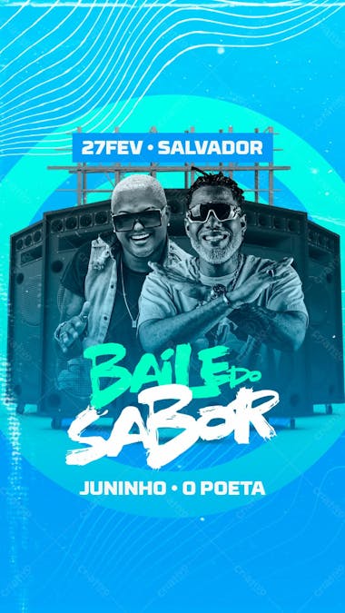 38 flyer evento baile do sabor stories