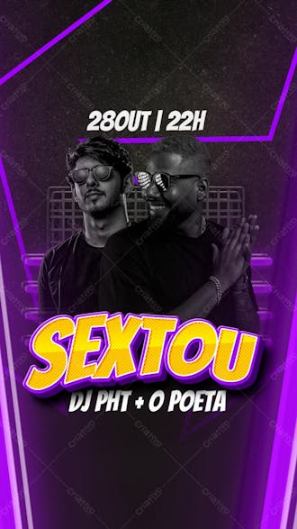 39 flyer evento sextou stories