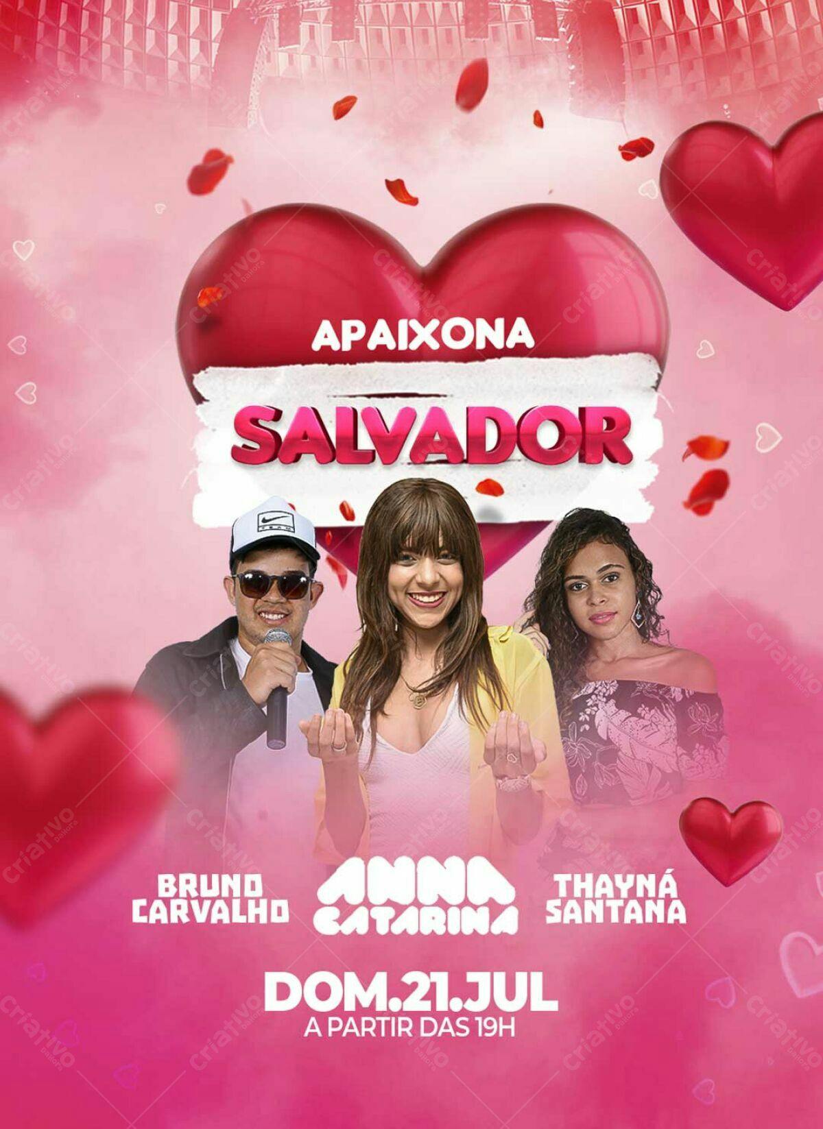 Flyer Apaixona Salvador PSD Editável