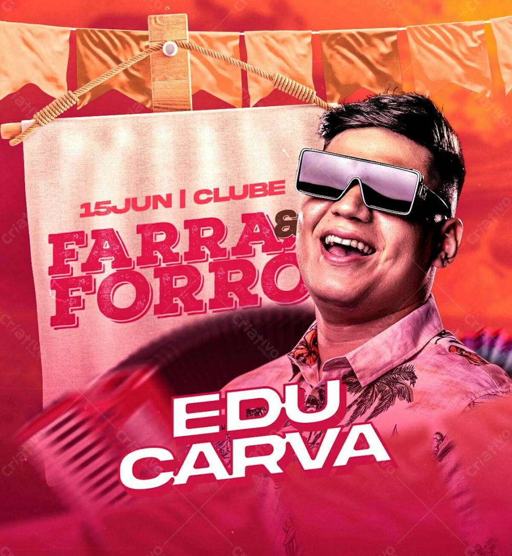 45   Flyer Artista Farra E Forró Festa Junina Feed