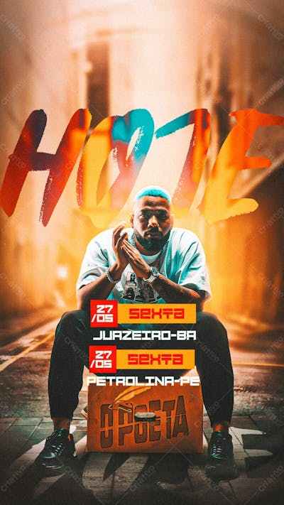 47   Flyer Artista Agenda De Shows Hoje O Poeta Stories Psd Editável