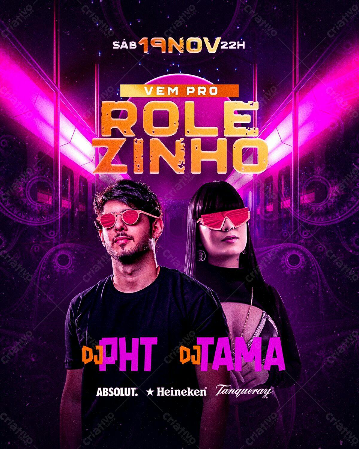 Flyer Festa Rolêzinho PSD Editável