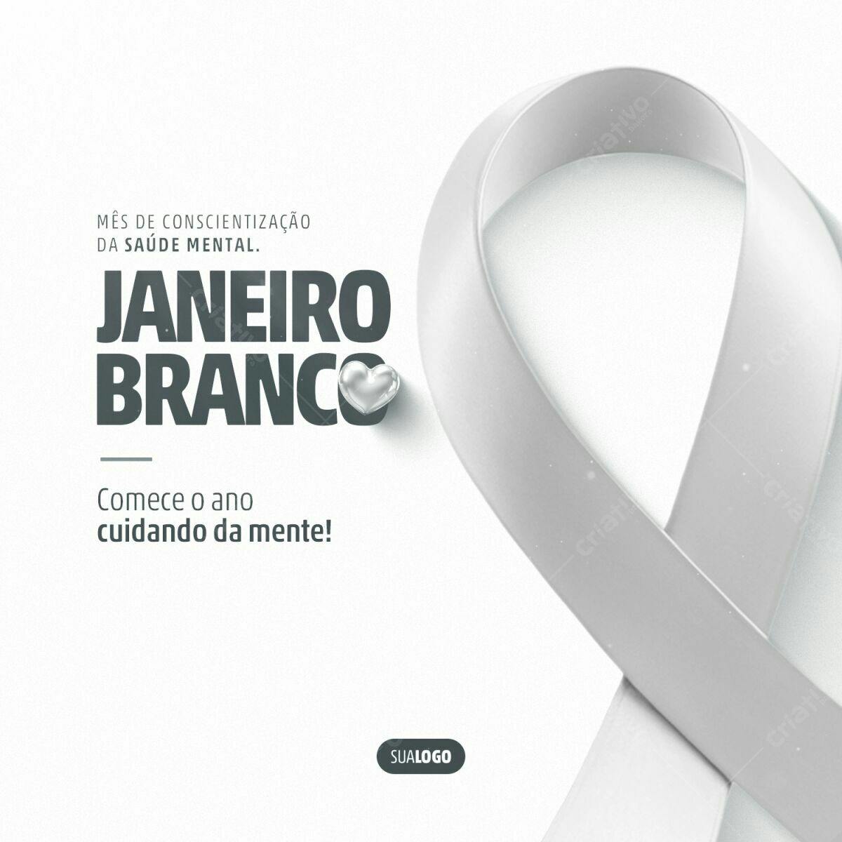 Banner Janeiro Branco PSD Editável