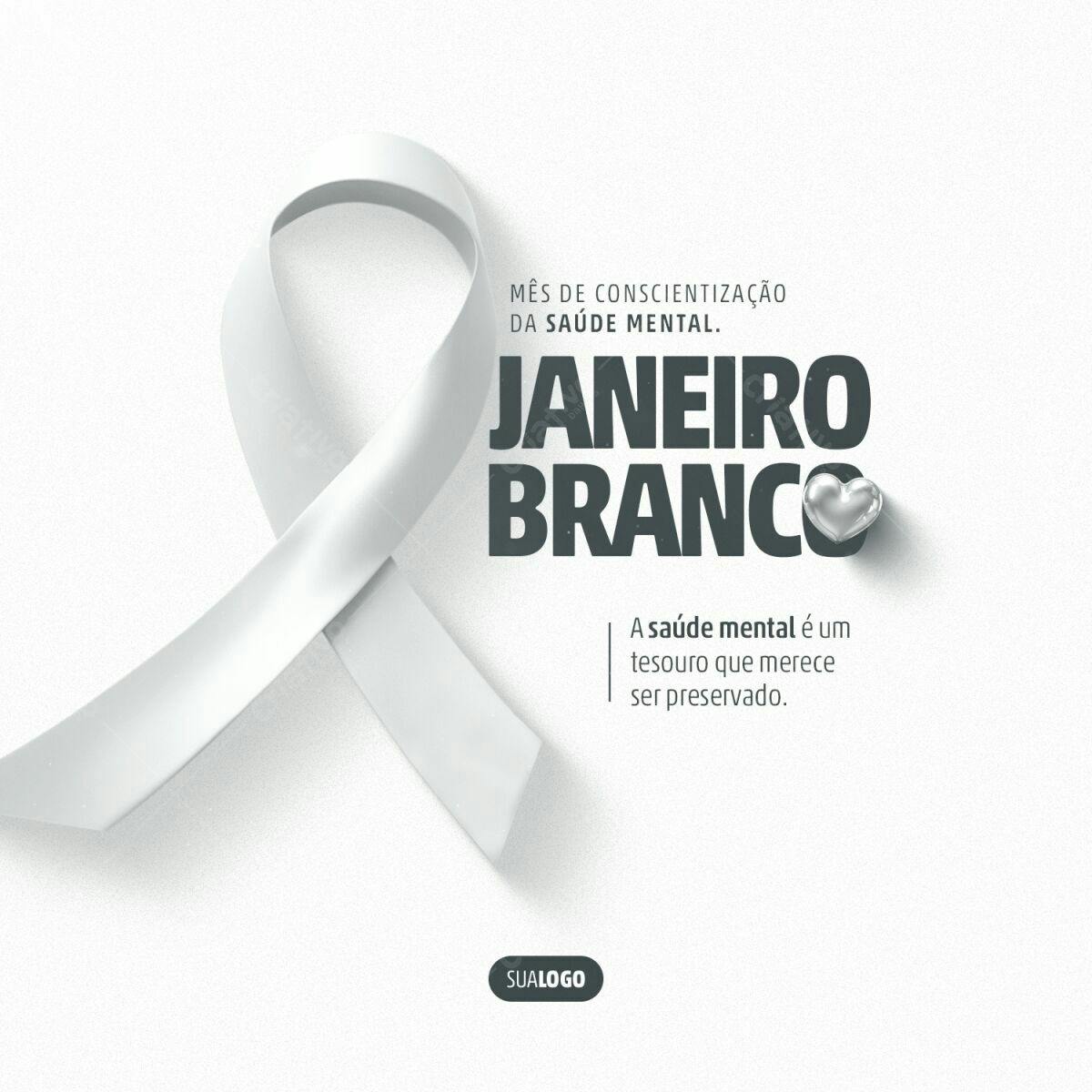 Banner Janeiro Branco PSD Editável