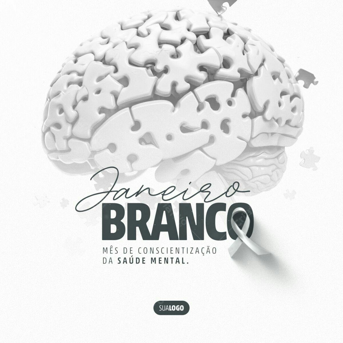Flyer Janeiro Branco PSD Editável