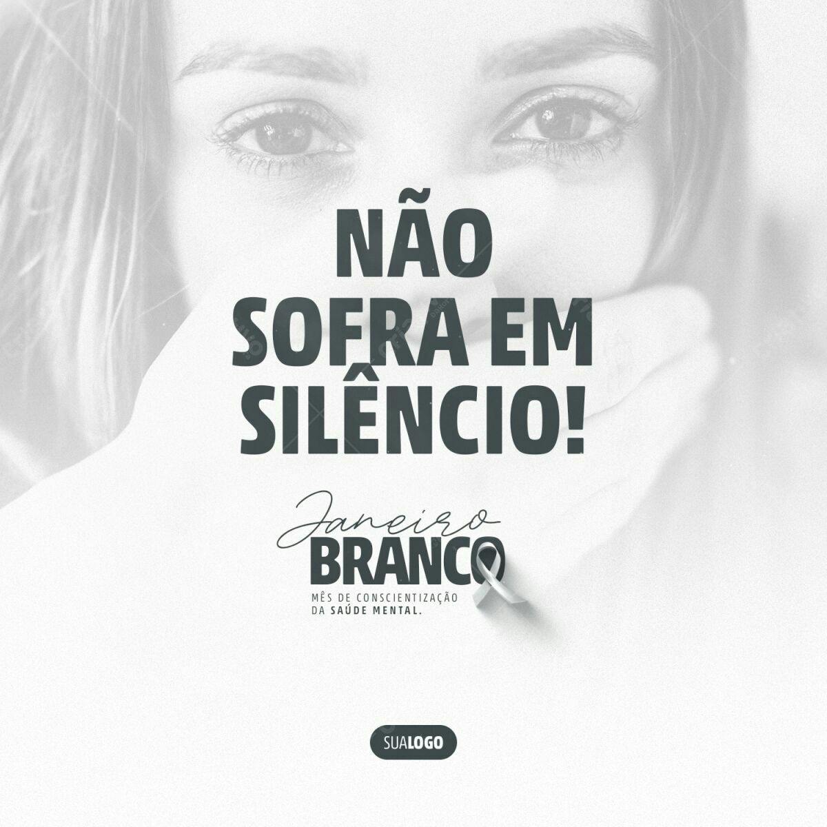 Post para Janeiro Branco PSD Editável
