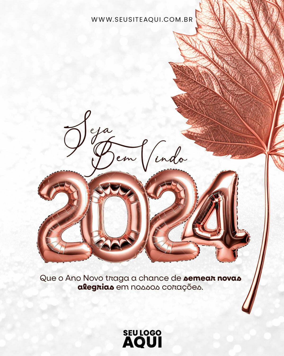 Flyer Ano Novo 2024 PSD Editável