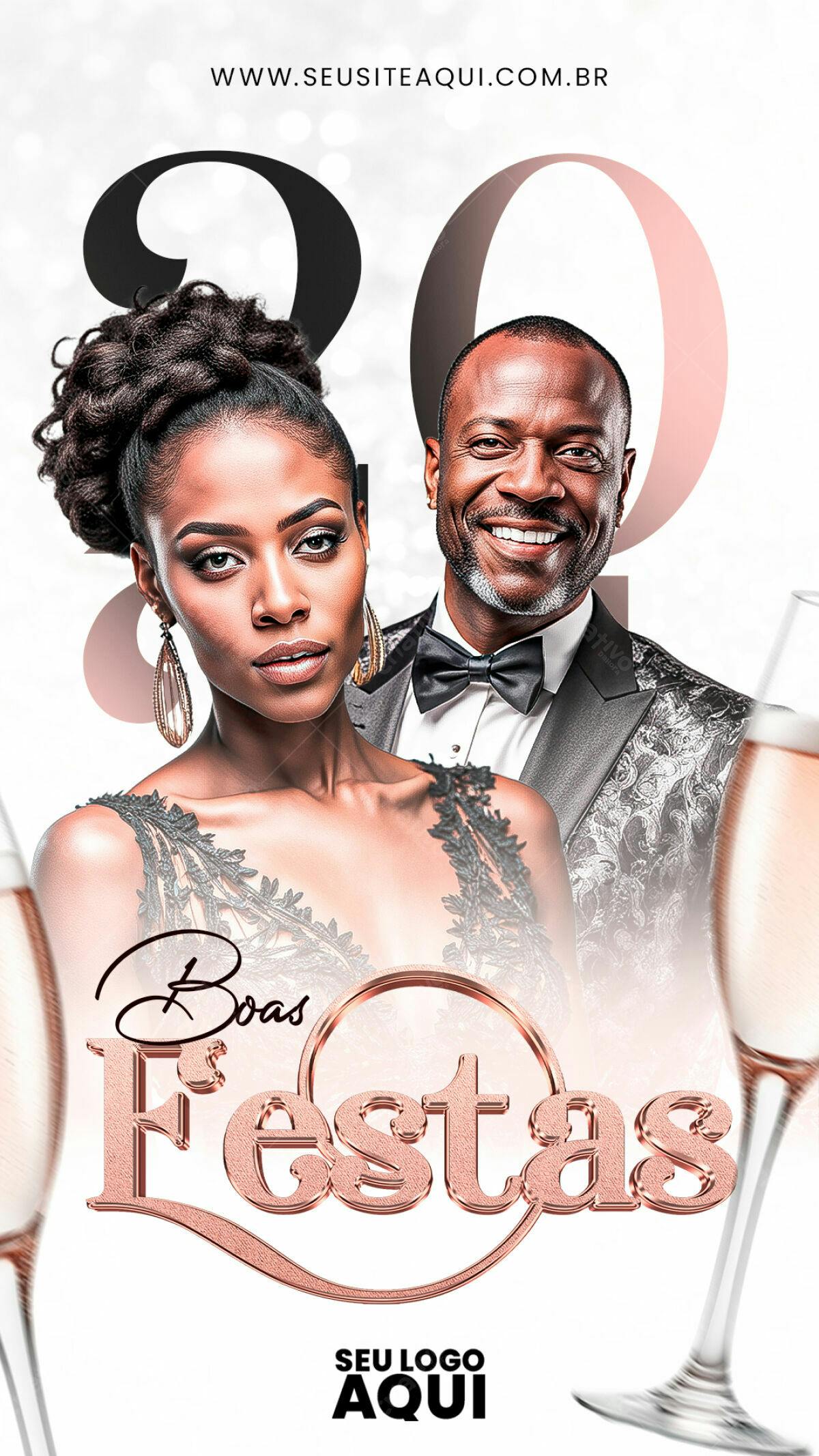 Flyer para Boas Festas PSD Editável
