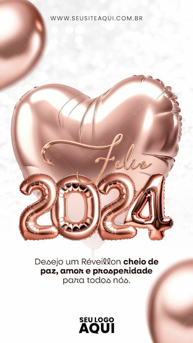 Story | seja bem vindo janeiro | bem vindo 2024 | feliz ano novo| psd editável