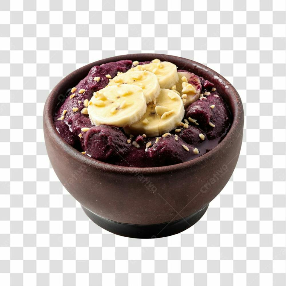 Tigela Açai Congelado Com Banana Png
