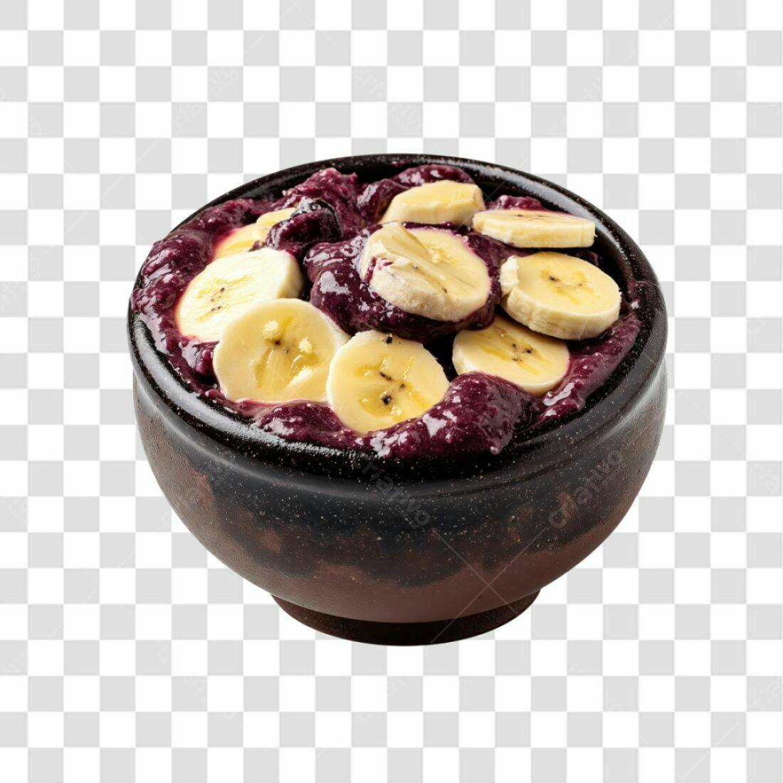 Imagem Açaí com Banana PNG com fundo transparente