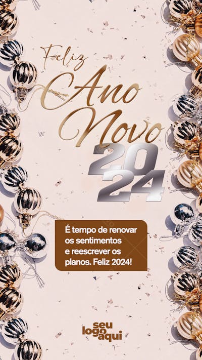 Feliz Ano Novo , flyer, arte editável, data comemorativa, imagens inclusas, PSD
