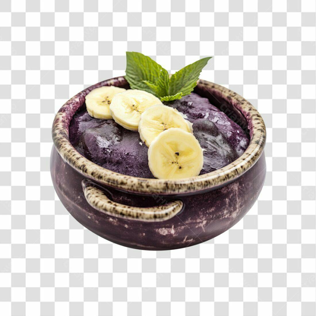 Imagem Açaí com Banana PNG com fundo transparente