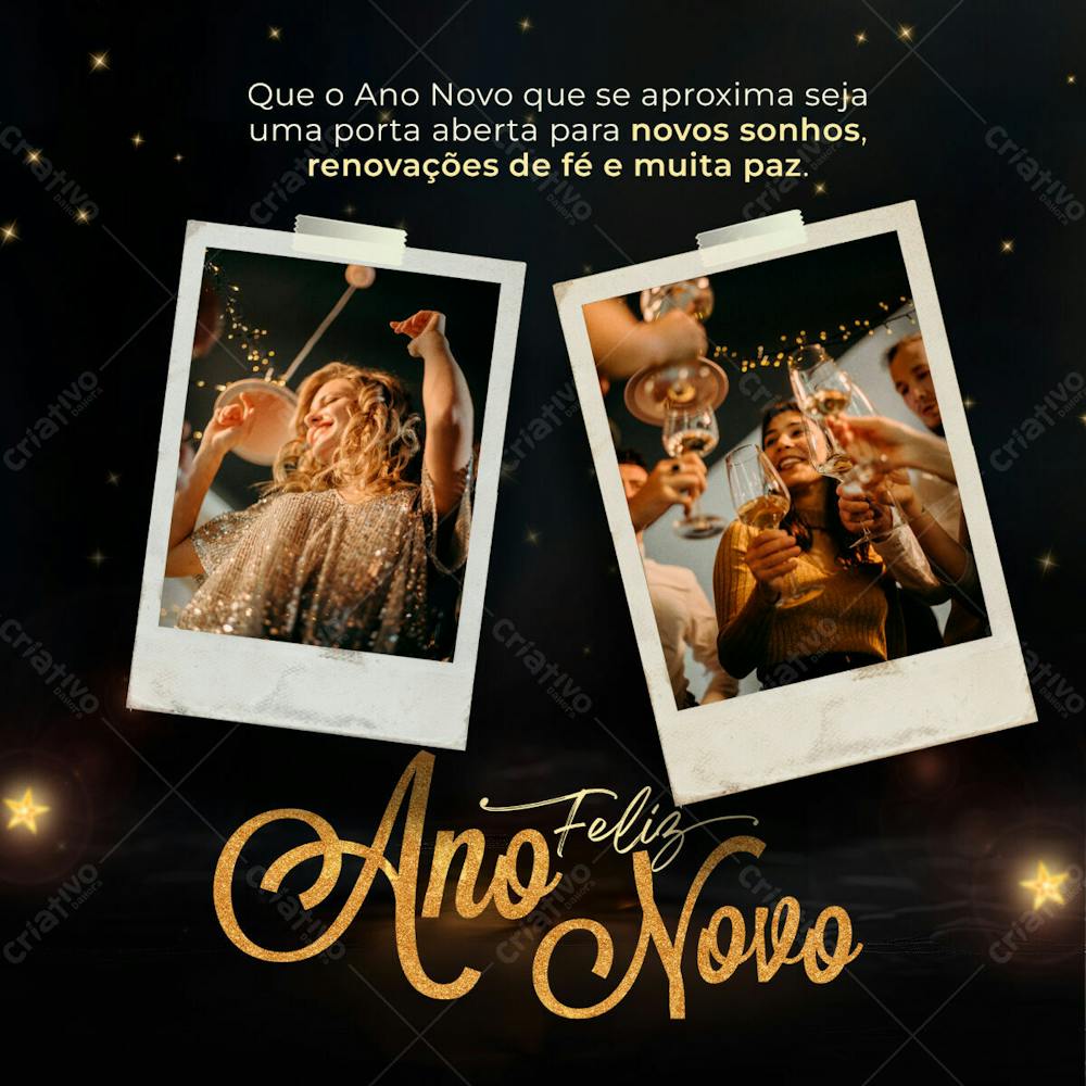 SOCIAL MEDIA - ANO NOVO FELIZ 2024 - NEW YEAR HAPPY 2024
