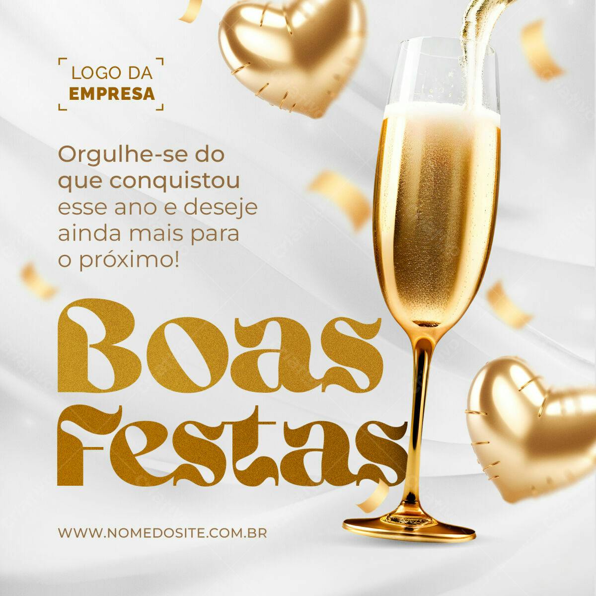 Flyer Boas Festas PSD Editável