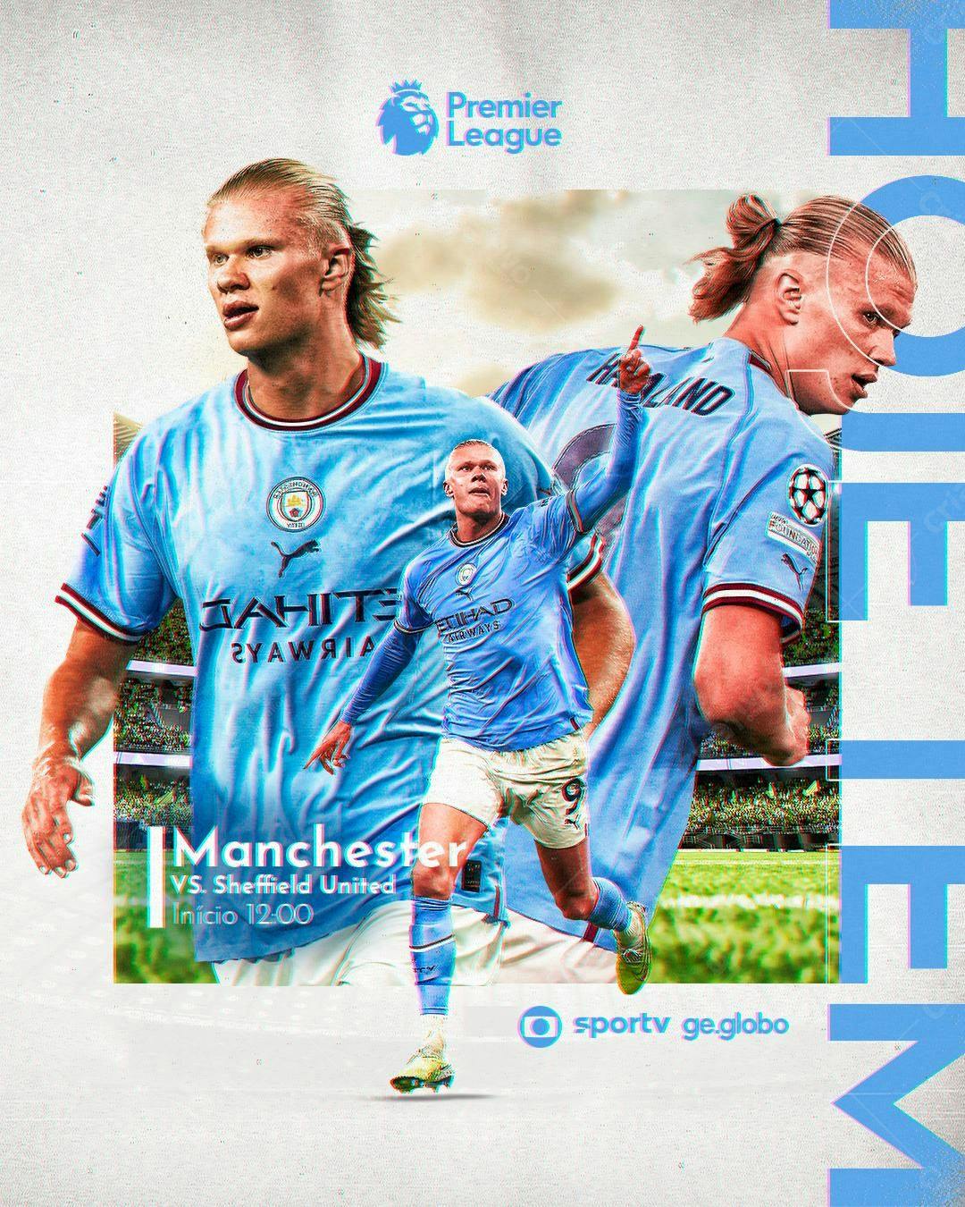 Flyer Manchester City x Sheffield PSD Editável