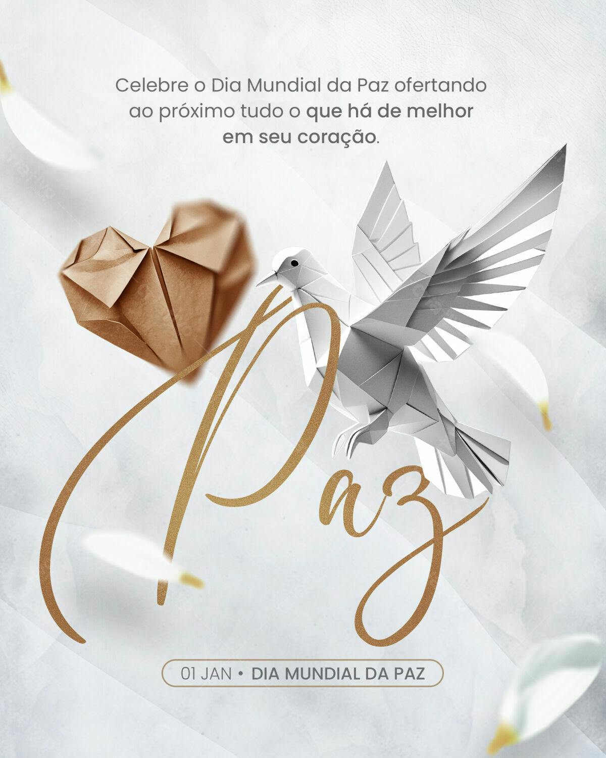 Flyer Dia Mundial da Paz PSD Editável
