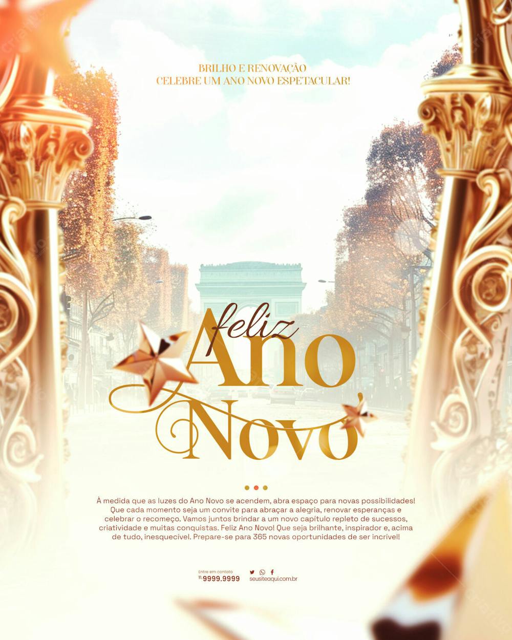 Flyer Feliz Ano Novo Feed 01