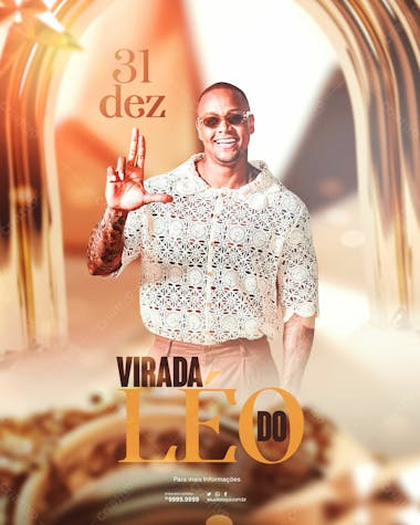 Flyer virada do leo feed